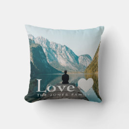 Almofada Adicione sua própria dispersão de amor de fotos