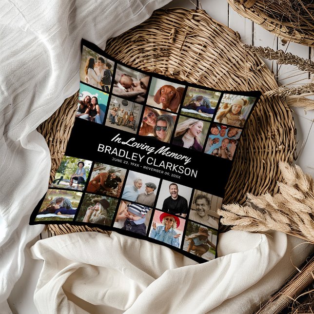 Almofada Adicione suas próprias fotos e texto personalizado (Criador carregado)