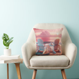 Almofada Adirondack Chairs No Pink Sunset