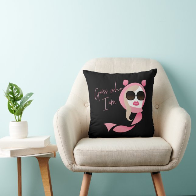 Almofada Adivinha Quem Sou - O Lotus Branco (Cadeira)