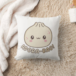 Almofada Adora-Bao Cute Kawaii Bao Dumpling Pun Lover