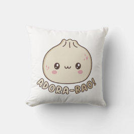 Almofada Adora-Bao Cute Kawaii Bao Dumpling Pun Lover