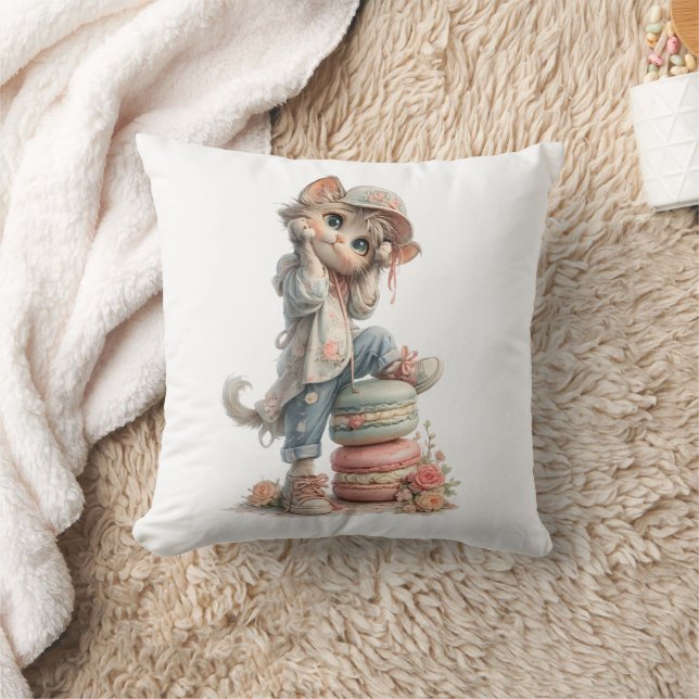 Almofada Adorable Cat & Sweets Home Decor  (Cobertor)