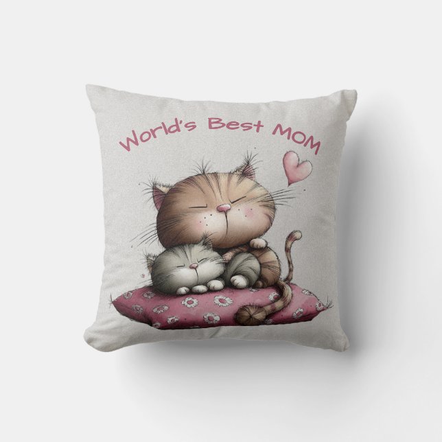 Almofada Adorable Cats Throw Pillow (Frente)