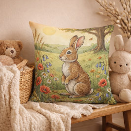 Almofada Adorable Rabbit Forest Animals 