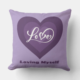 Almofada Adorando-me ao amor próprio