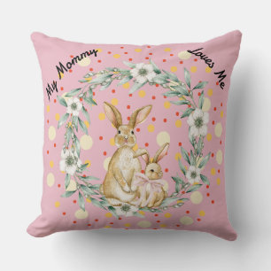 Almofada Adorável de Mamãe e Bebês Coelhinhos