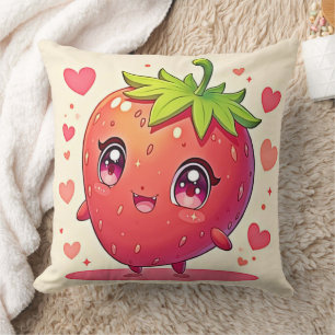 Almofada Adorável Design de Strawberry Love