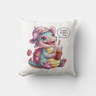 Almofada Adorável Dragão Cartoon: Cozy, Kawaii Vibes