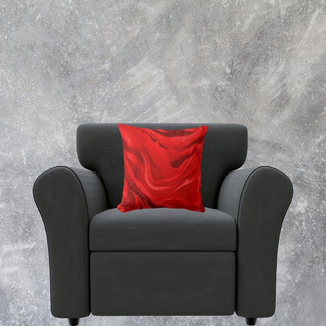 Almofada Adorável Gradiente Estético Vermelho (Criador carregado)