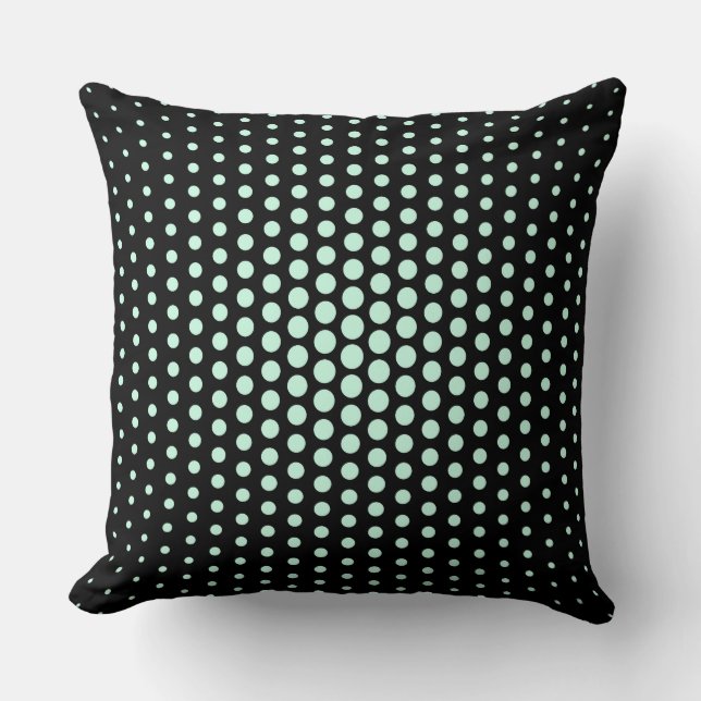 Almofada Aero Blue Techno Dots Modern Black (Frente)