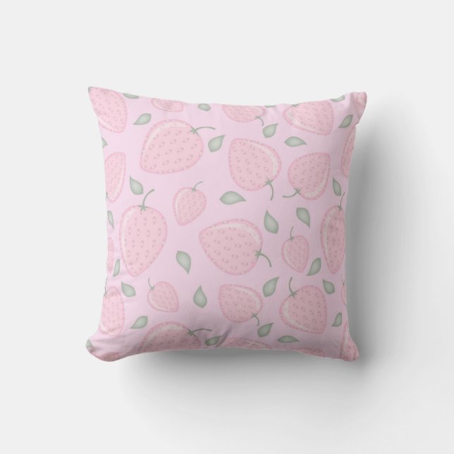 Almofada Aesthetic Morango Rosa Berry (Frente)