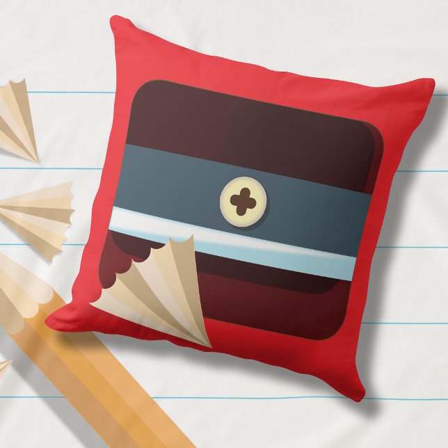 Almofada Afiador de Lápis de Papel e Lápis Infantil (Choose Your Pillow Sharpener's Color!)