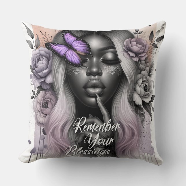 Almofada Afirmação Diária Feminina (Frente)