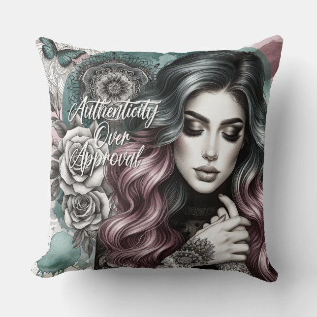 Almofada Afirmação Diária Feminina (Frente)