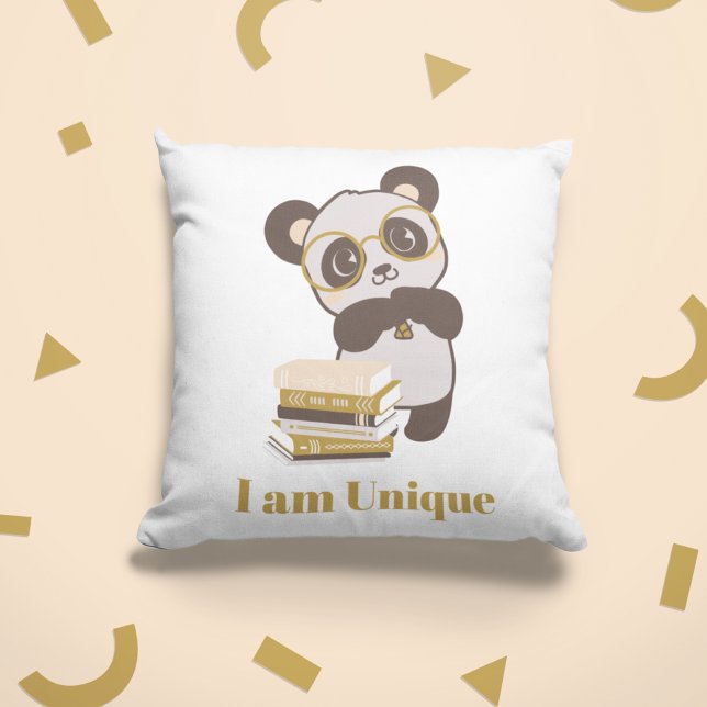 Almofada Afirmação do Tema do Livro de Leitura para Criança (Positive Affirmation Animal Themed Kids Reading Corner Decor Pillow)