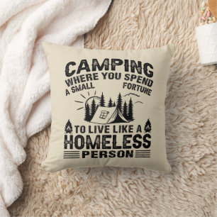 Almofada Afirmações engraçadas de acampamento