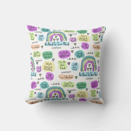 Almofada Afirmações positivas