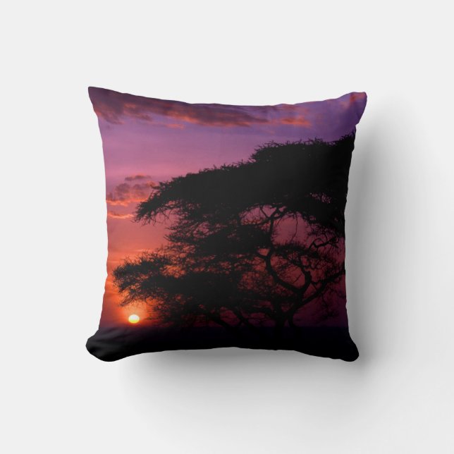 Almofada ÁFRICA: travesseiro decorativo Serengeti Sunset (Frente)