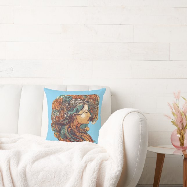 Almofada Afro Boho Queen - Colorida Artística (Sofá)