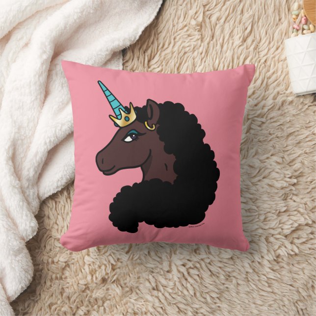 Almofada Afro Unicorn | Magia (Cobertor)