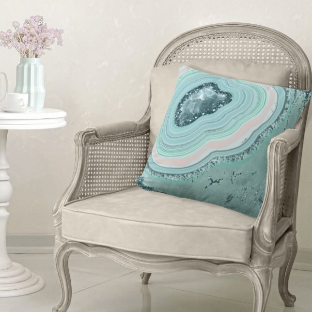 Almofada Agate Geode Glitter ID647 (Criador carregado)