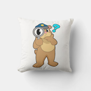 Almofada Agente da Polícia de Urso Ampliação
