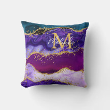 Agitação da turfa azul e púrpura