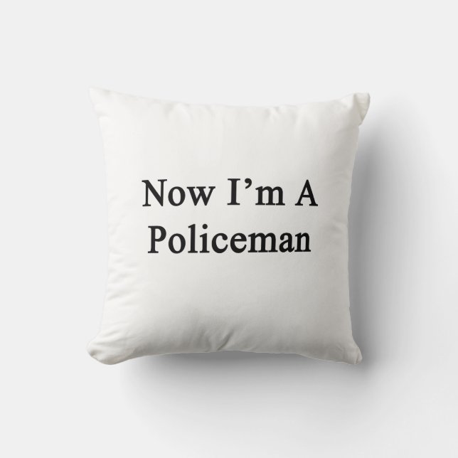 Almofada Agora eu sou um polícia (Frente)