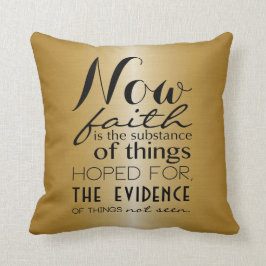 Almofada Agora tipografia hebréia do 11:1 do verso da