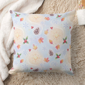Almofada Água de Solstício de Inverno Caprichoso & Flocos d