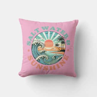 Almofada Água salgada e Travesseiro decorativo de sol