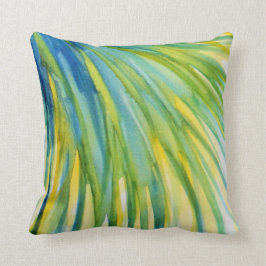 Almofada Aguarela abstrata da palmeira