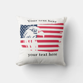 Almofada águia e bandeira