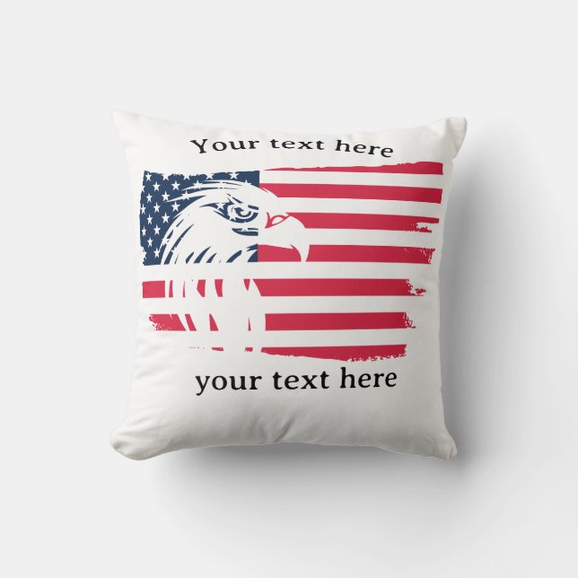 Almofada águia e bandeira (Frente)