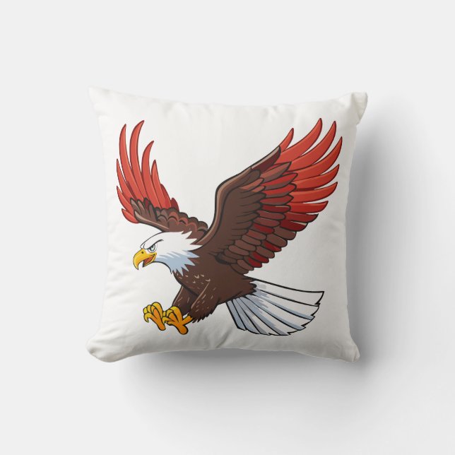 Almofada Águia majestosa em voo (Frente)