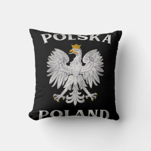 Almofada Águia Polonesa T Polônia Casaco de Armas Polska