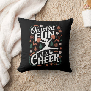 Almofada Ah Que Diversão É Torcer Feio Cheerleading Natal