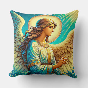 Almofada AI Belo Efeito Expressionista de Anjo