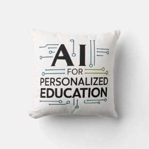 Almofada "AI para educação personalizada - Aprendizagem do