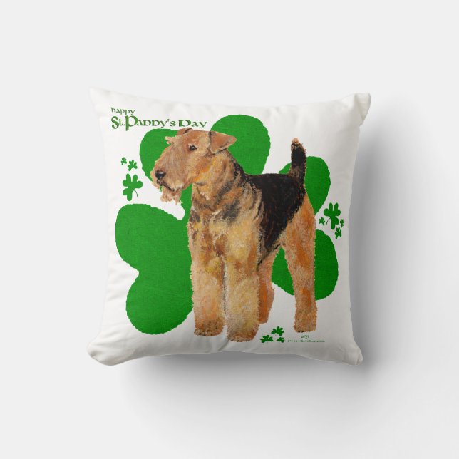 Almofada Airedale Terrier St Paddy (Frente)
