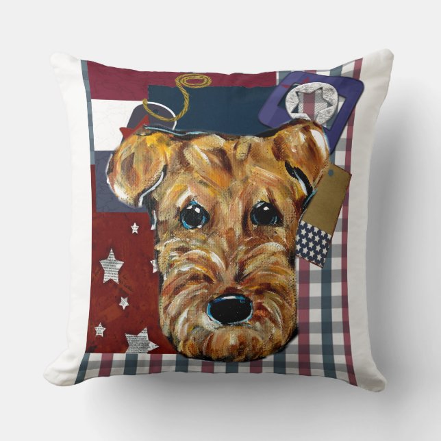ALMOFADA AIREDALE TERRIERS (Frente)