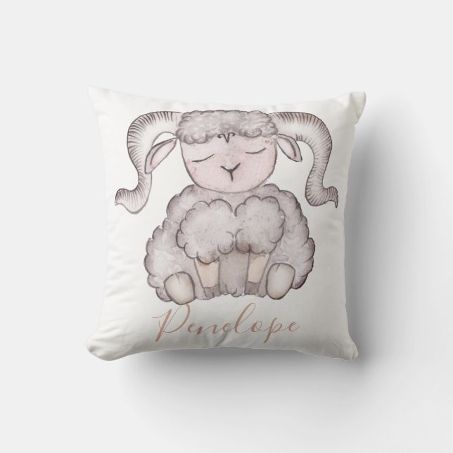 Almofada Aires Ram Monograma Travesseiro lombar (Frente)