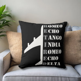 Almofada Airplane Retired Nato Phonetic Alphabet Aviation