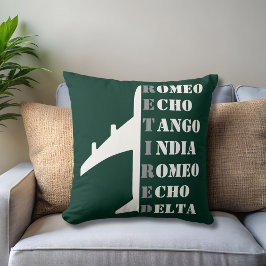 Almofada Airplane Retired Nato Phonetic Alphabet Aviation