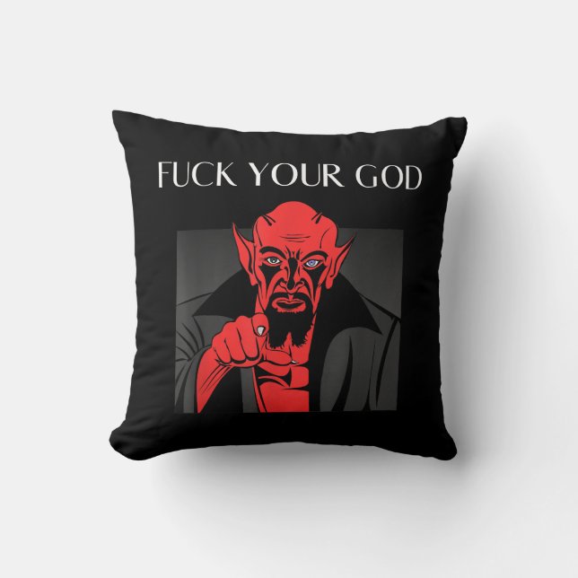 Almofada Aist Goat Satã Baphomet GIft (Frente)