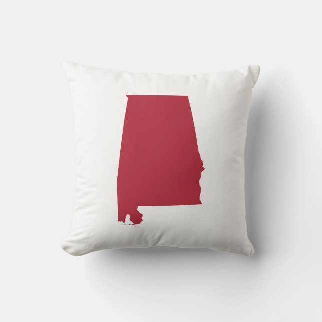Almofada Alabama em Vermelho (Frente)