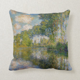 Almofada Álamos de Monet no travesseiro de Epte do rio