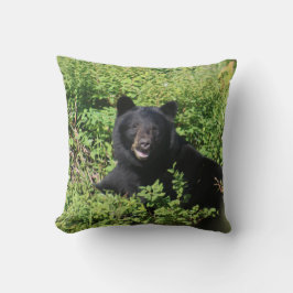 Almofada Alasca - Urso Negro em Berry Bushes