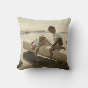 Almofada Albert Edelsense - Dois meninos em um registro